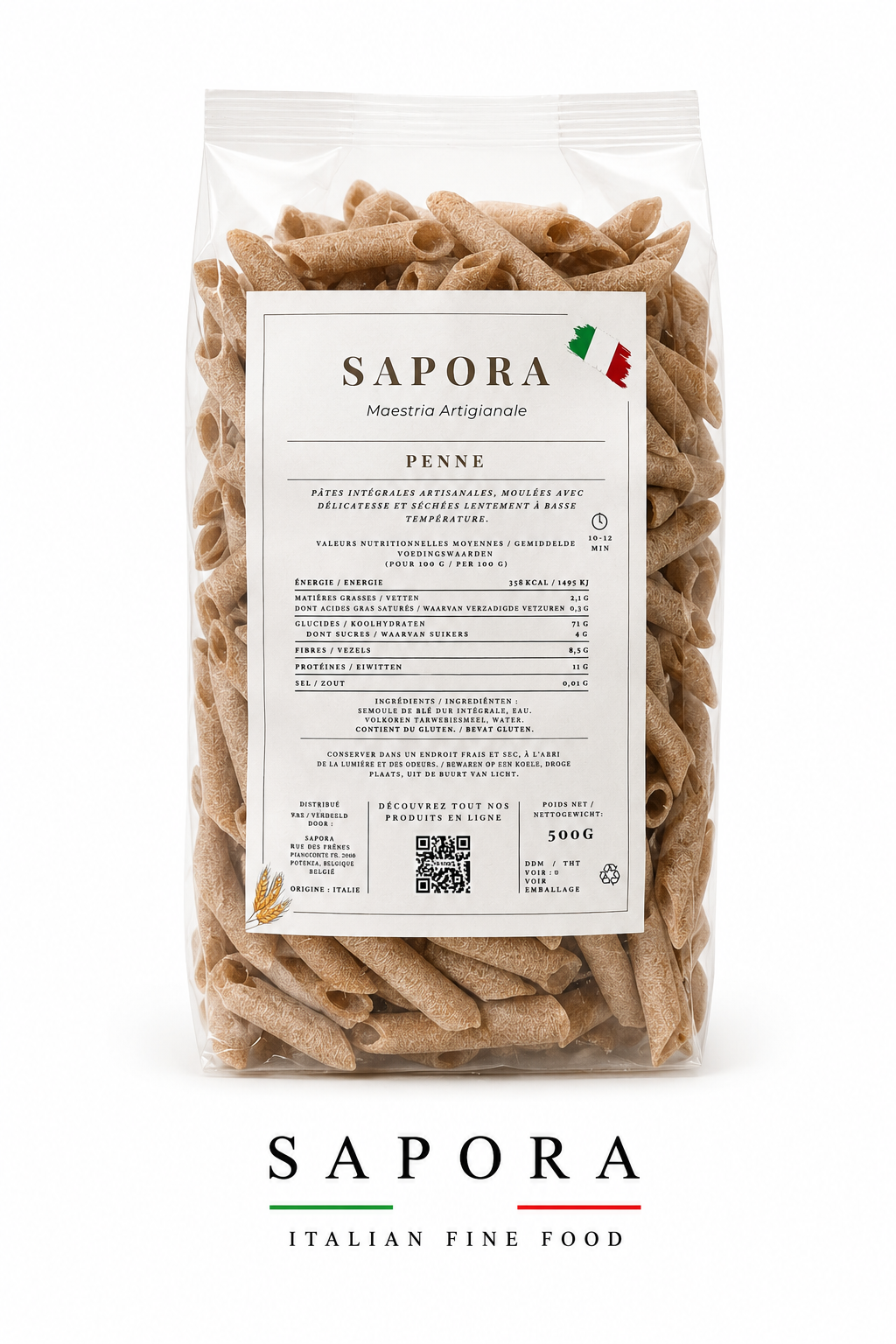 Penne Intégrales – 500g